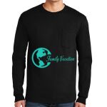 Ultra Cotton ® 100% US Cotton Long Sleeve T Shirt with Pocket Thumbnail