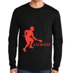 Ultra Cotton ® 100% US Cotton Long Sleeve T Shirt with Pocket Thumbnail