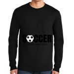 Ultra Cotton ® 100% US Cotton Long Sleeve T Shirt with Pocket Thumbnail