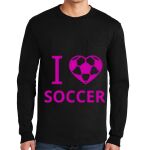 Ultra Cotton ® 100% US Cotton Long Sleeve T Shirt with Pocket Thumbnail