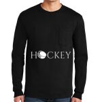 Ultra Cotton ® 100% US Cotton Long Sleeve T Shirt with Pocket Thumbnail