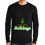 Ultra Cotton ® 100% US Cotton Long Sleeve T Shirt with Pocket Thumbnail